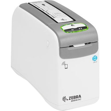 Zebra ZD510-HC Direct Thermal Printer - Monochrome - Portable - Wristband Print - Ethernet - USB - Bluetooth