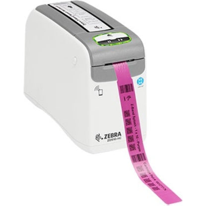 Zebra ZD510-HC Direct Thermal Printer - Monochrome - Portable - Wristband Print - Ethernet - USB - Bluetooth