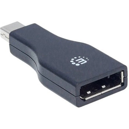 Manhattan Mini DisplayPort 1.2 to DisplayPort Adapter 1080p@60Hz Male to Female Black Lifetime Warranty Polybag