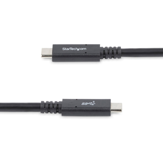 StarTech.com 6 ft (1.8m) USB C to USB C Cable 5A 100W PD 3.0 Certified Works With Chromebook USB-IF Certified M/M USB 3.0 (5Gbps)