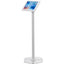ArmorActive Pipeline Kiosk 42 in with Echo for iPad Pro 12.9 in White with Baseplate