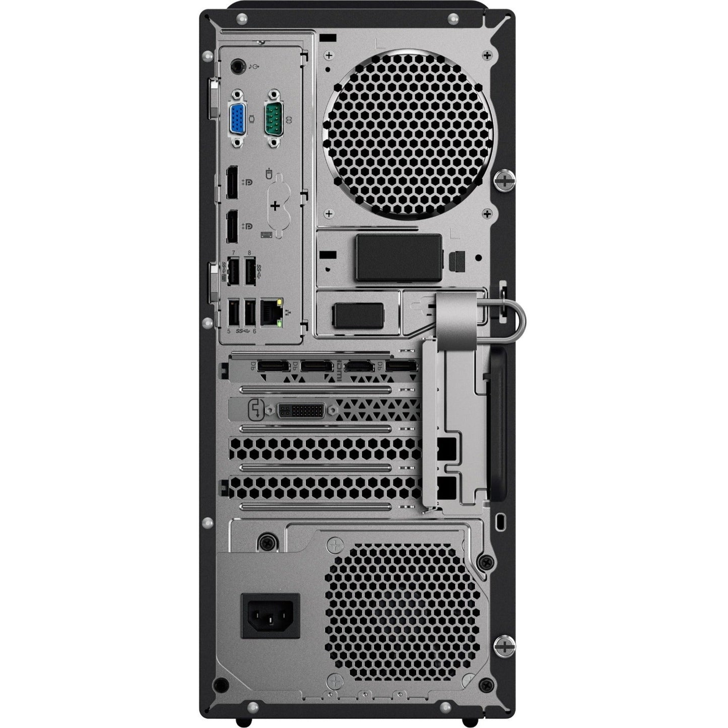 Lenovo ThinkCentre M920t 10SF000GUS Desktop Computer - Intel Core i7 8th Gen i7-8700 3.20 GHz - 8 GB RAM DDR4 SDRAM - 512 GB SSD - Tower - Raven Black