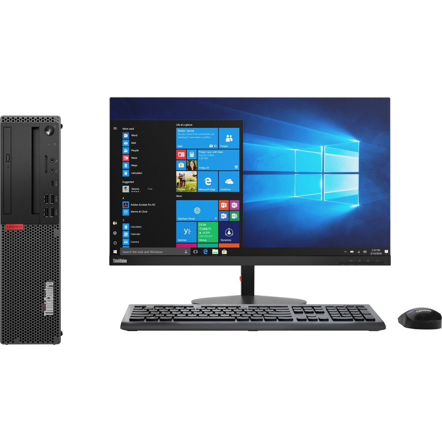 Lenovo ThinkCentre M920s 10SJ0010US Desktop Computer - Intel Core i7 8th Gen i7-8700 3.20 GHz - 8 GB RAM DDR4 SDRAM - 512 GB SSD - Small Form Factor