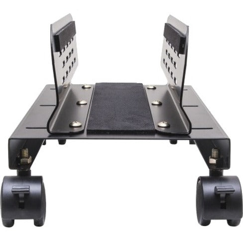 IO Crest Slim PC or UPS Metal Floor Stand with Adjustable Width and Caster Wheels