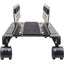 IO Crest Slim PC or UPS Metal Floor Stand with Adjustable Width and Caster Wheels