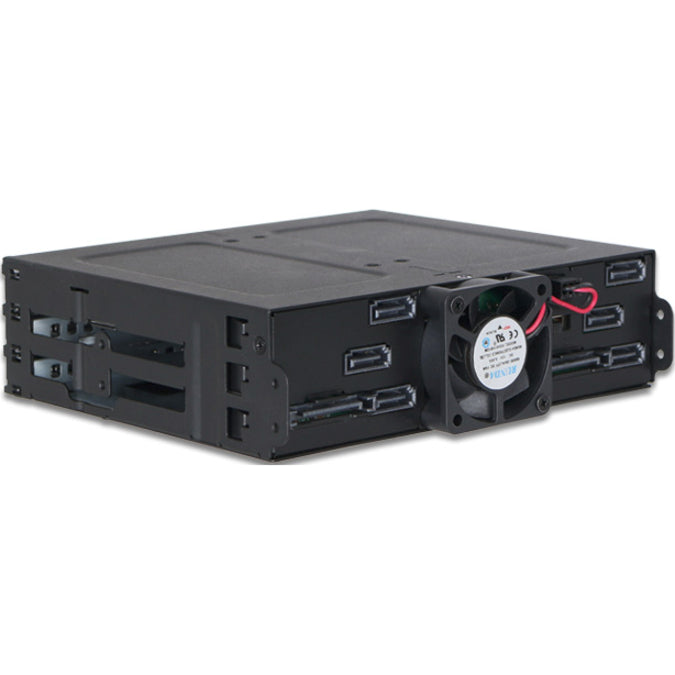 Icy Dock ToughArmor MB608SP-B Drive Enclosure for 5.25" - Serial ATA/600 Host Interface Internal - Black
