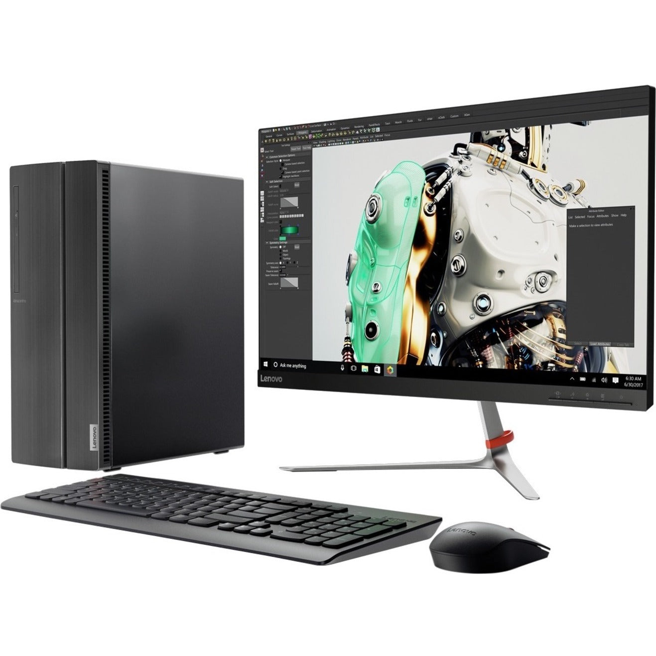 Lenovo IdeaCentre 510A-15ARR 90J0000PUS Desktop Computer - AMD Ryzen 3 2200 3.50 GHz - 8 GB RAM DDR4 SDRAM - 1 TB HDD