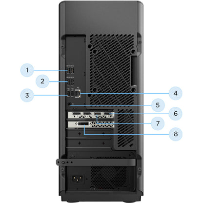 Lenovo Legion T730-28ICO 90JF001YUS Gaming Desktop Computer - Intel Core i7 8th Gen i7-8700 3.20 GHz - 8 GB RAM DDR4 SDRAM - 1 TB HDD - 128 GB SSD - Tower