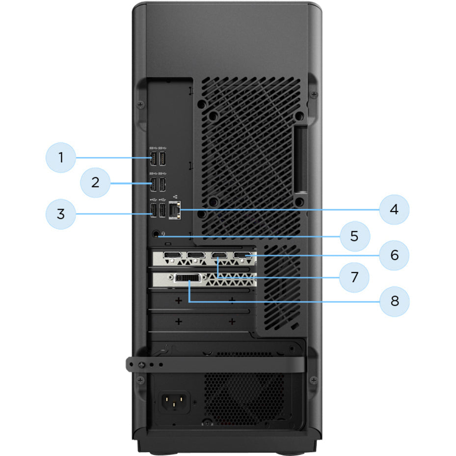 Lenovo Legion T730-28ICO 90JF001XUS Gaming Desktop Computer - Intel Core i5 8th Gen i5-8400 2.80 GHz - 8 GB RAM DDR4 SDRAM - 1 TB HDD - 16 GB SSD - Tower