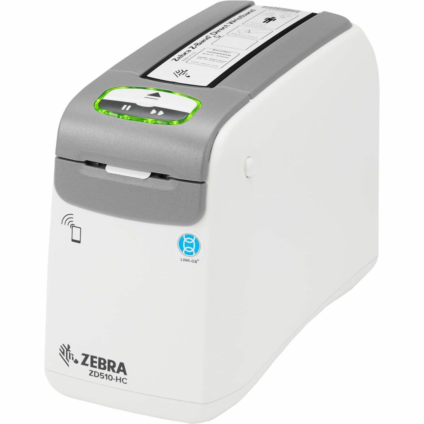 Zebra ZD510-HC Direct Thermal Printer - Monochrome - Portable - Wristband Print - Ethernet - USB - USB Host - Bluetooth - Near Field Communication (NFC) - EU UK - TAA Compliant