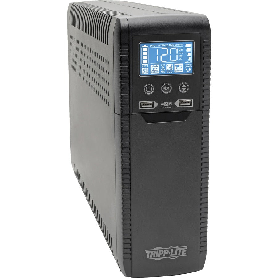 Tripp Lite Line Interactive UPS with USB and 10 Outlets - 120V 1440VA 900W 50/60 Hz AVR ECO Series ENERGY STAR