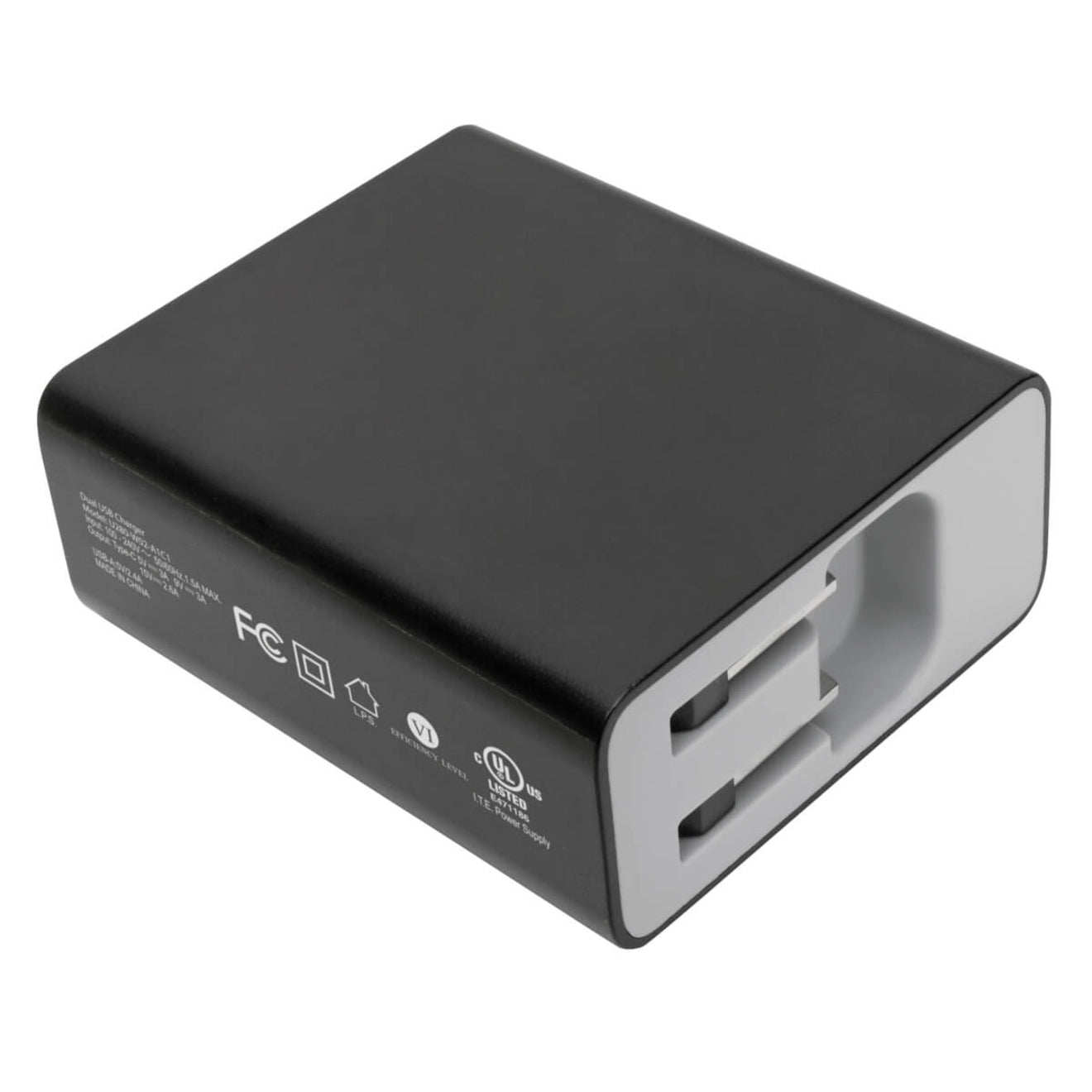 Tripp Lite Dual-Port USB Wall Charger with PD Charging USB-C (39W) & USB-A (5V 2.4A/12W)
