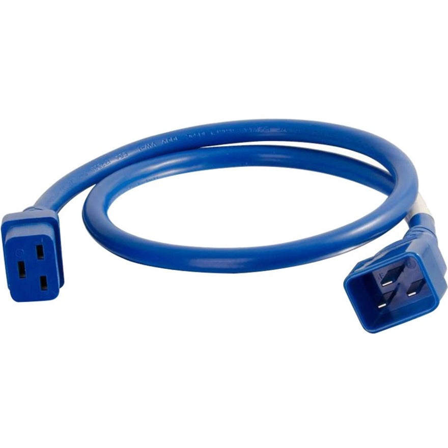 8FT C20 TO C19 12/3 SJT BLUE   