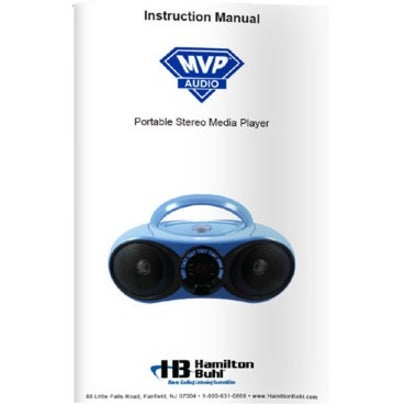 Hamilton Buhl AudioMVP Boombox CD/FM Media Player with Bluetooth Receiver