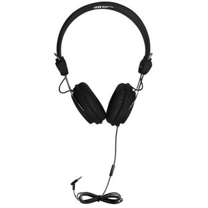 Hamilton Buhl Sack-O-Phones 5 Black Favoritz Headsets With In-Line Microphone And TRRS Plug