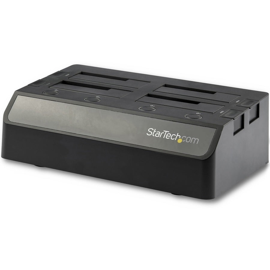 StarTech.com 4-Bay USB 3.1 to SATA Hard Drive Docking Station 2.5/3.5" SATA III (6Gbps) SSD/HDD Dock 10Gbps Top Loading Drive Bay