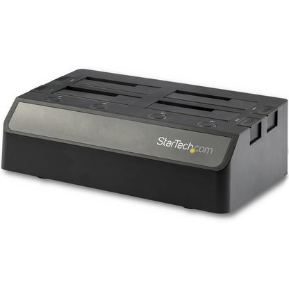 StarTech.com 4-Bay USB 3.1 to SATA Hard Drive Docking Station 2.5/3.5" SATA III (6Gbps) SSD/HDD Dock 10Gbps Top Loading Drive Bay
