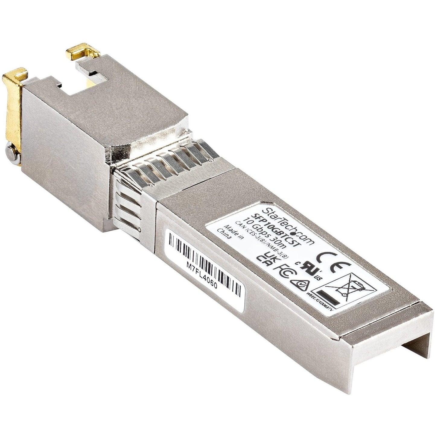 StarTech.com Cisco SFP-10GB-TC Compatible SFP+ Module - 10GBASE-T - 10GE Gigabit Ethernet SFP+ SFP to RJ45 Cat6/Cat5e Transceiver - 30m