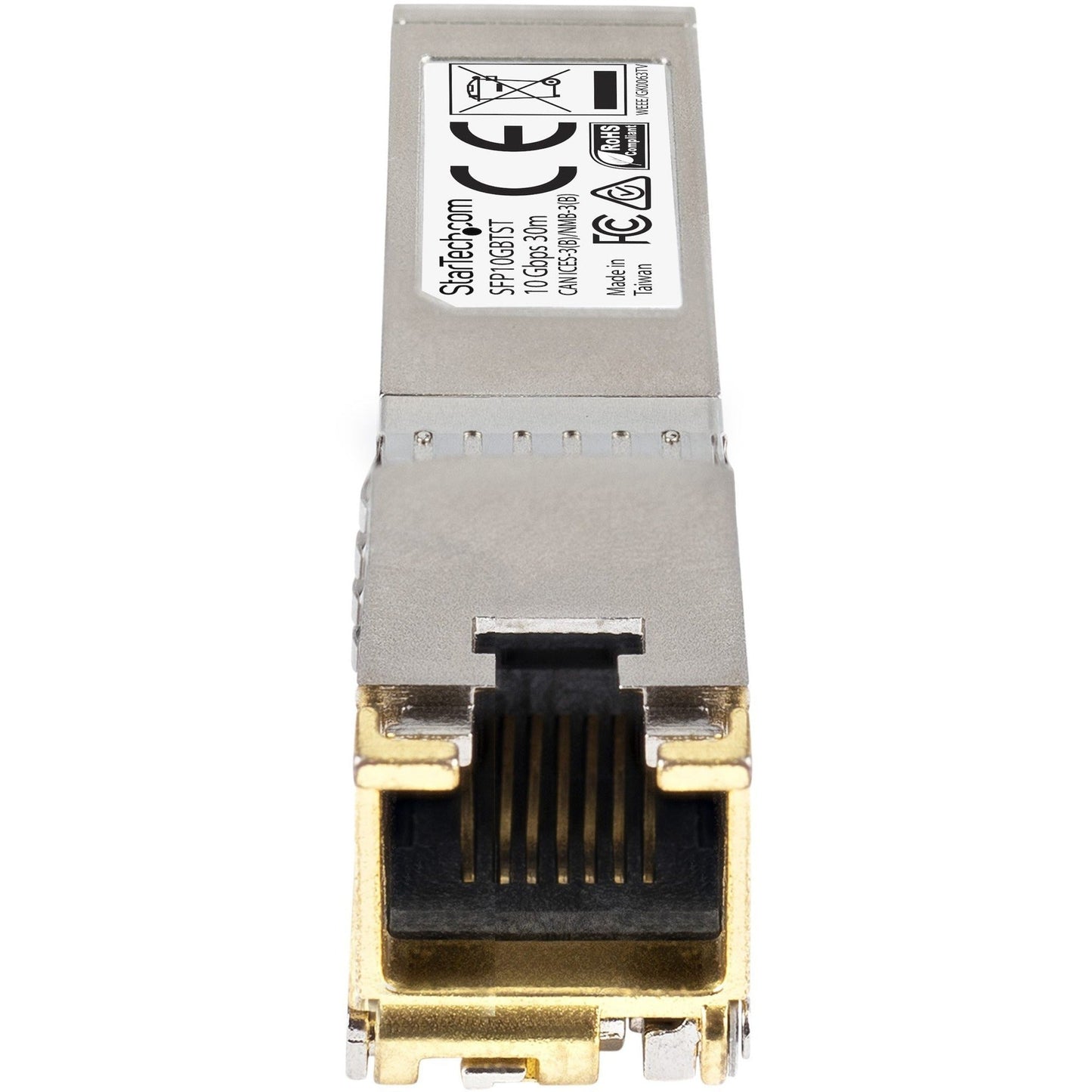 StarTech.com Cisco SFP-10GB-TC Compatible SFP+ Module - 10GBASE-T - 10GE Gigabit Ethernet SFP+ SFP to RJ45 Cat6/Cat5e Transceiver - 30m