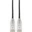 Tripp Lite Cat6 Gigabit Snagless Slim UTP Ethernet Cable (RJ45 M/M) PoE Black 10 ft. (3.05 m)