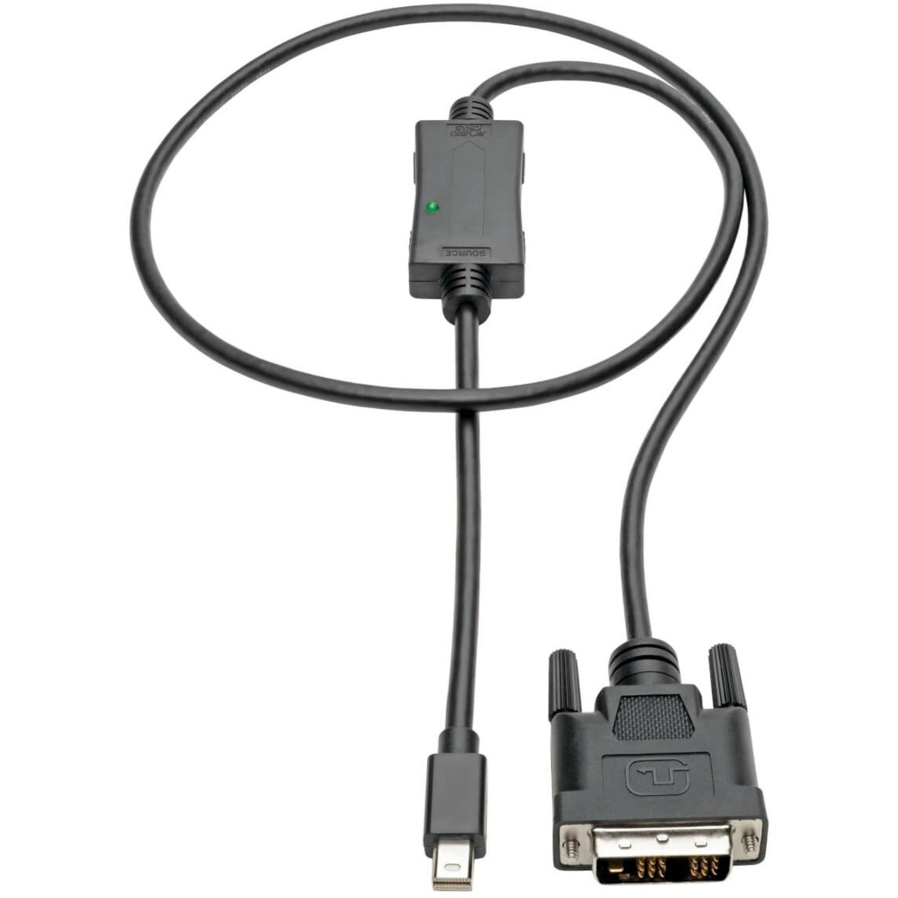 Tripp Lite Mini DisplayPort 1.2 to DVI Adapter Cable (M/M) 1080p 3 ft. (0.9 m)