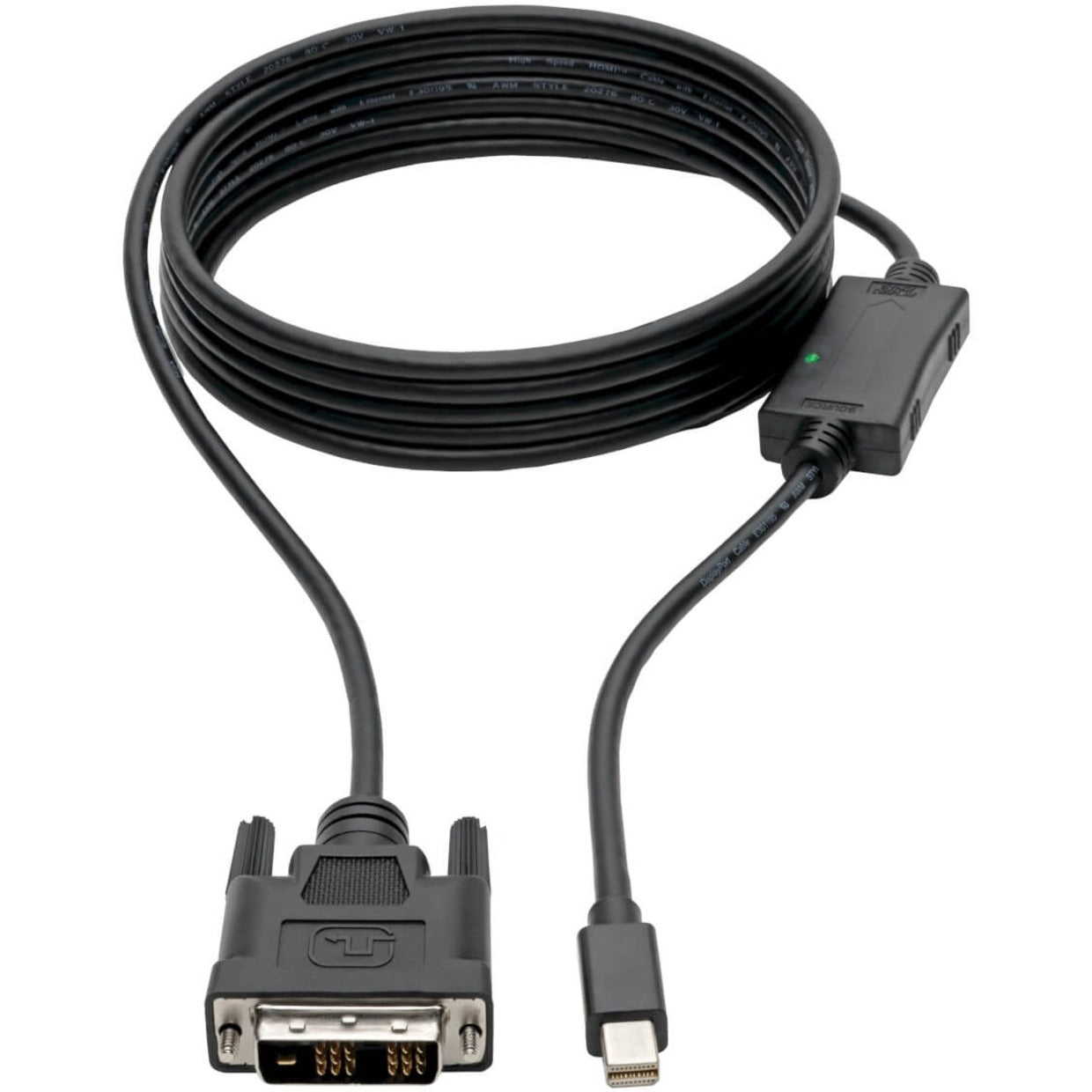Tripp Lite Mini DisplayPort 1.2 to DVI Active Adapter Cable (M/M) 1080p 10 ft. (3.1 m)