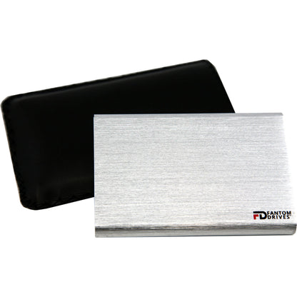 Fantom Drives 1TB Portable SSD - G31 - USB 3.2 Type-C 560MB/s Plug & Play for Windows Aluminum Silver CSD1000S-W