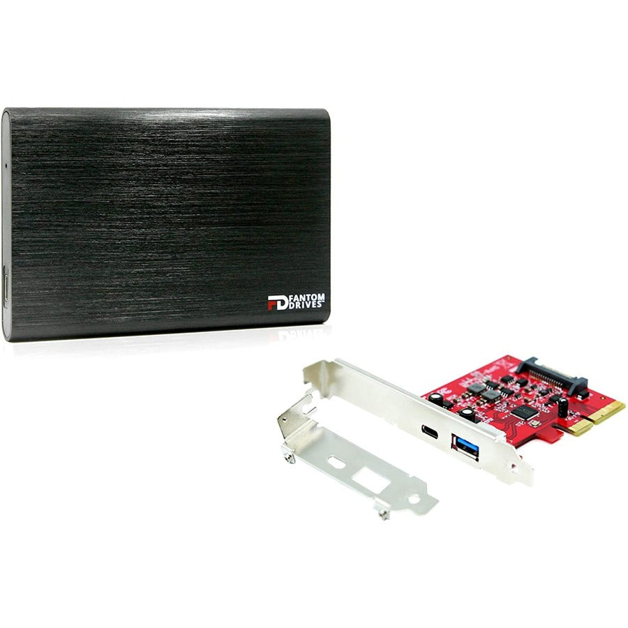 Fantom Drives External SSD 2TB USB 3.1 Gen 2 Type-C 10Gb/s - Black - M ...