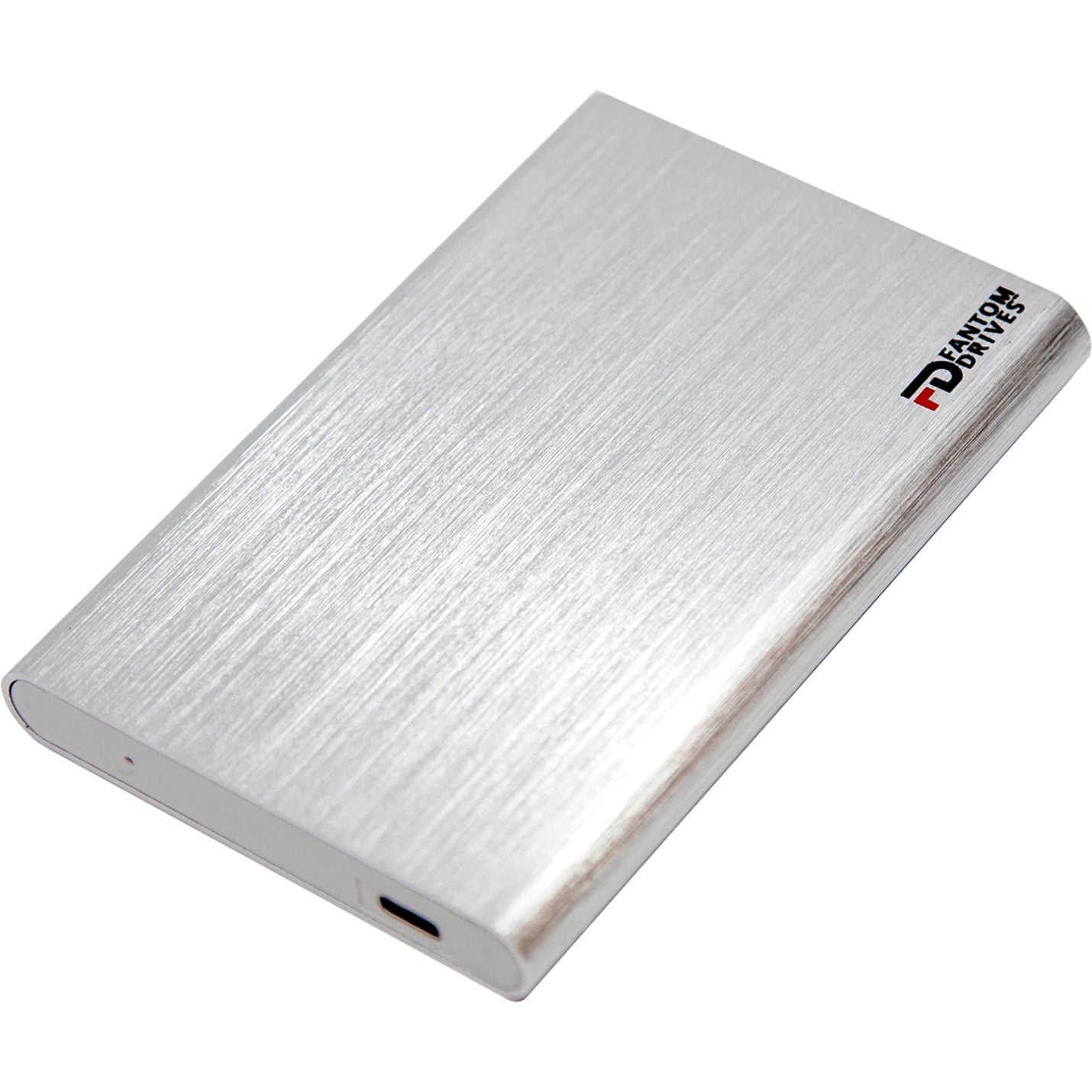 Fantom Drives 2TB Portable SSD - G31 - USB 3.2 Type-C 560MB/s Plug & Play for Windows Aluminum Silver CSD2000S-W