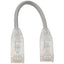 Tripp Lite Cat6 Gigabit Snagless Slim UTP Ethernet Cable (RJ45 M/M) PoE Gray 6-in. (15.24 cm)