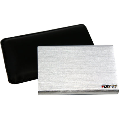 Fantom Drives FD GFORCE 3.1 - 480GB Portable SSD - USB 3.1 Gen 2 Type-C 10Gb/s - Silver - Mac Plug and Play - Made with High Quality Aluminum - Transfer Speed up to 560MB/s - 3 Year Warranty - (CSD480S-M)