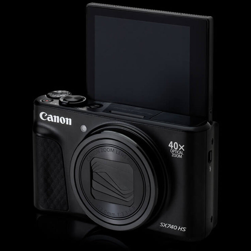 Canon PowerShot SX740 HS 20.3 Megapixel Compact Camera - Black