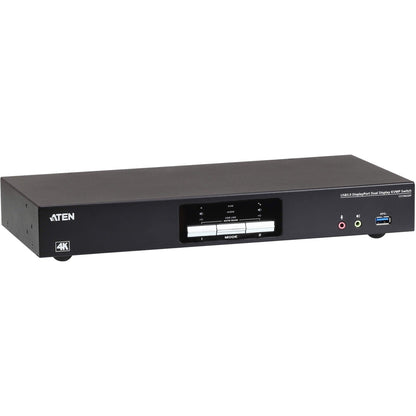 ATEN 2-Port USB 3.0 4K DisplayPort Dual Display KVMP Switch-TAA Compliant
