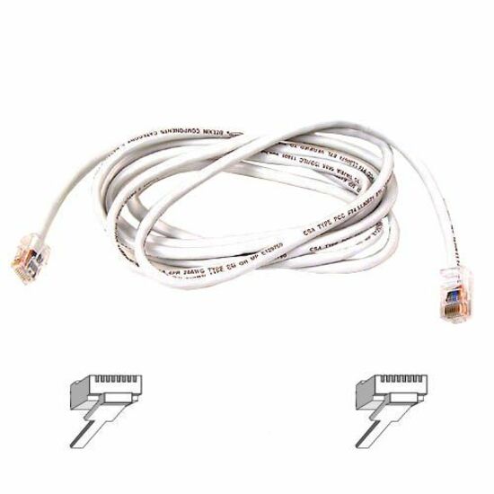 2FT CAT6 WHITE UTP SNAGLESS    