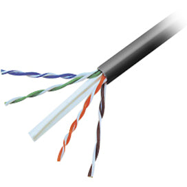 500FT CAT6 BLK SOLID PVC BULK  