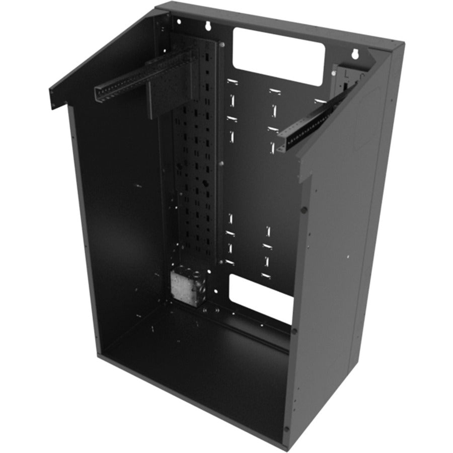 Middle Atlantic VWM Series Split Door Back Pan 42" High 16" Deep Black Finish