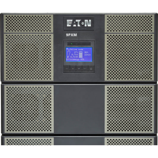 Eaton 9PXM UPS 12kVA 10.8kW 208-240V N+1 Modular Scalable Online Double-Conversion UPS Hardwired Input 4x 5-20R 2 L6-30R 2 L6-20R 2 L14-30R Outlets 21U