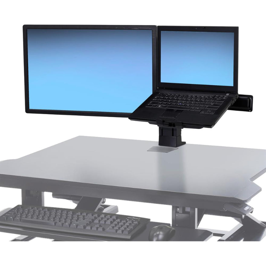 Ergotron Desk Mount for LCD Display Notebook - Black