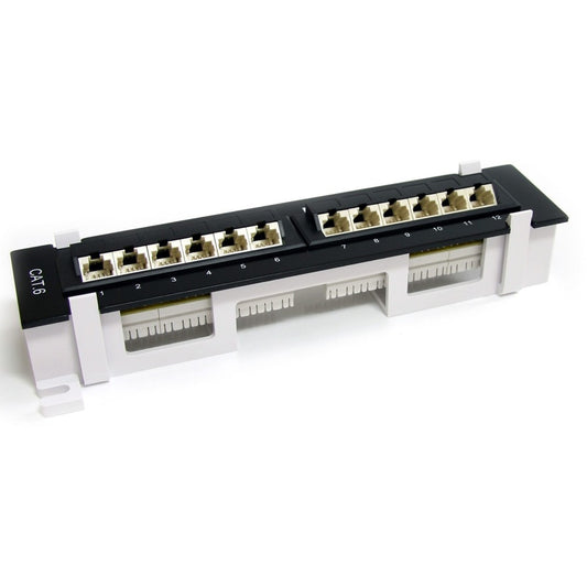 12 PORT CAT6 PATCH PANEL RJ45  