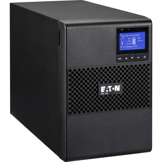 Eaton 9SX 700VA 630W 120V Online Double-Conversion UPS - 6 NEMA 5-15R Outlets Cybersecure Network Card Option Extended Run Tower