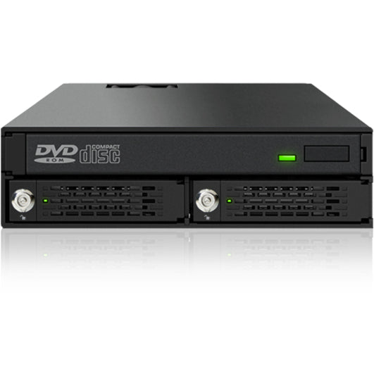 Icy Dock MB994IKO-3SB Drive Enclosure for 5.25" - Serial ATA/600 Host Interface Internal - Black