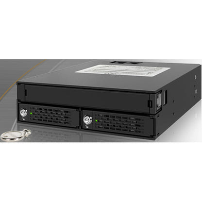 Icy Dock MB994IKO-3SB Drive Enclosure for 5.25" - Serial ATA/600 Host Interface Internal - Black