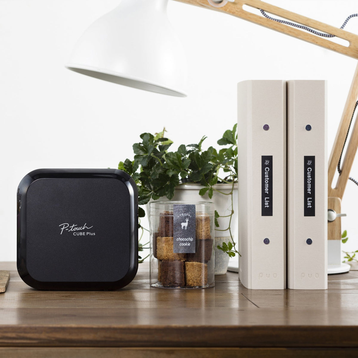 Brother P-touch CUBE Plus PT-P710BT Versatile Label Maker with Bluetooth&reg; Wireless Technology