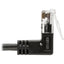Tripp Lite Right-Angle Cat6 Gigabit Snagless Molded Slim UTP Ethernet Cable (RJ45 M/M) Black 1 ft. (0.31 m)