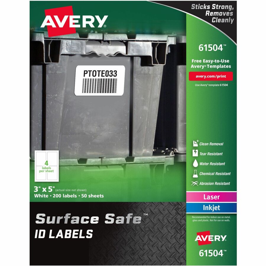 Avery&reg; Surface Safe ID Label