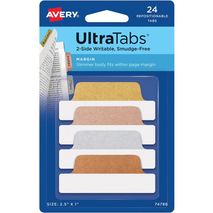 Avery&reg; UltraTabs Repositionable Margin Tabs