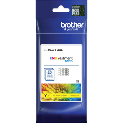 Brother Genuine LC3037Y Super High-yield Yellow INKvestment Tank Ink Cartridge