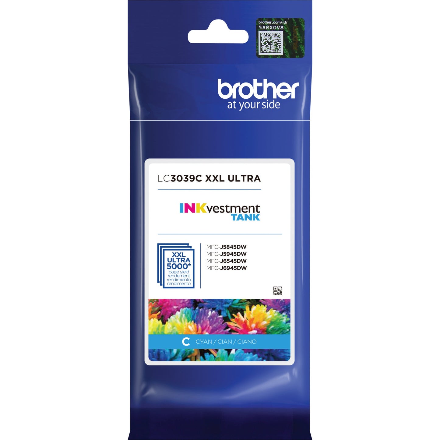 Brother Genuine LC3039C Ultra High-yield Cyan INKvestment Tank Ink Cartridge