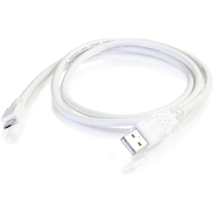 C2G 3ft USB 2.0 A to Micro-USB B Cable White - 3' USB Cable