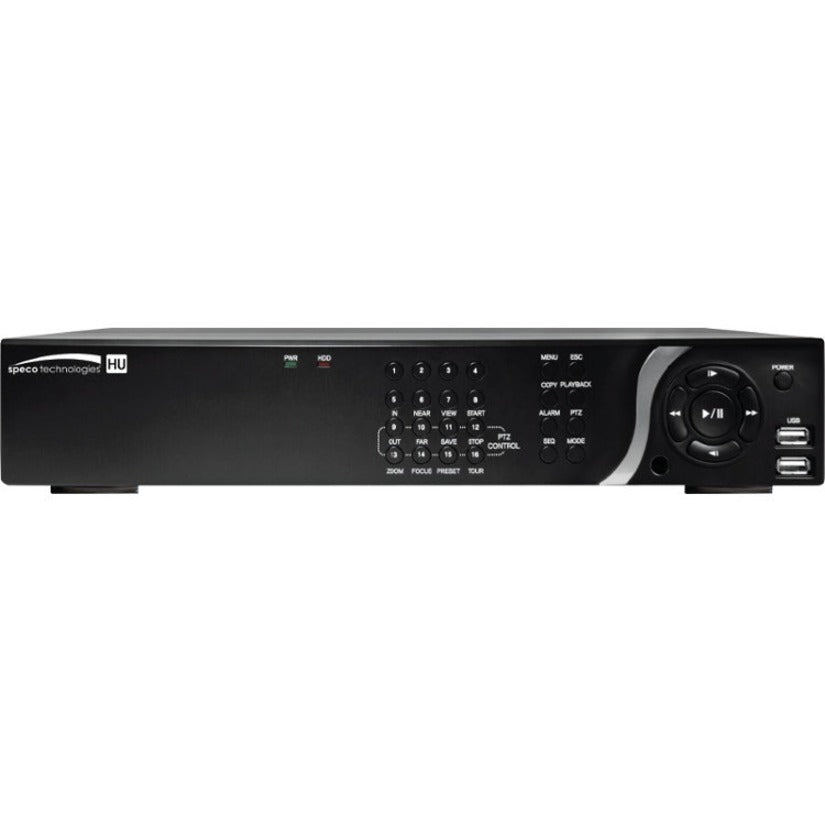 Speco 16 Channel 4K IP HD-TVI Hybrid Video Recorder - 32 TB HDD